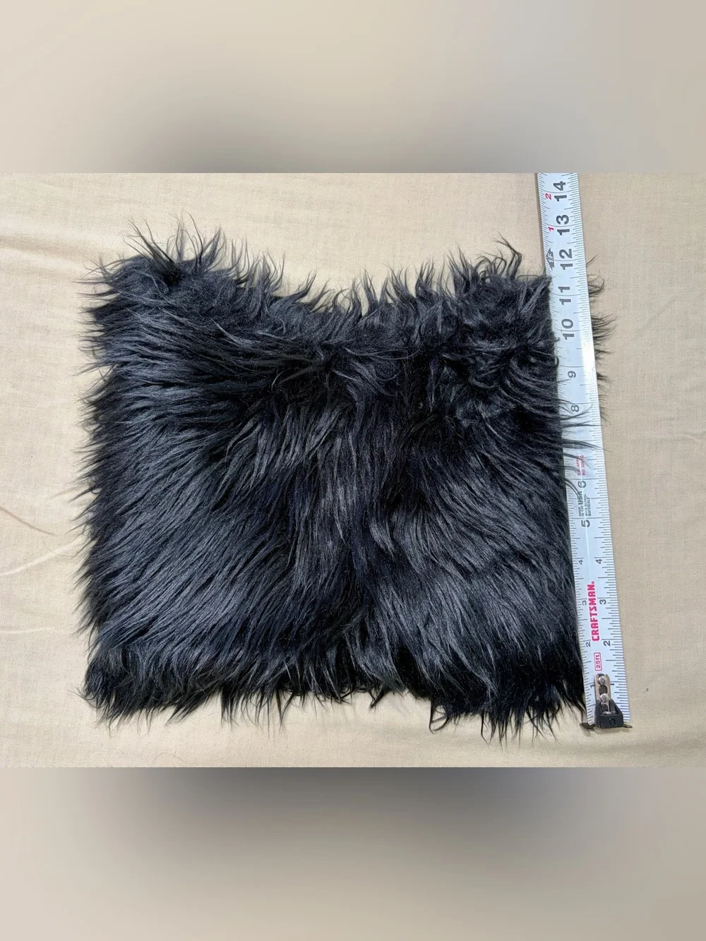Source Unknown Kids Black Faux Fur Hat